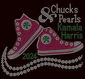 Chucks & Pearls (fuschia)