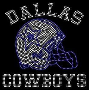 Dallas Cowboys Rhinestone Helmet