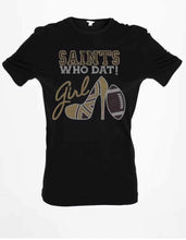 Load image into Gallery viewer, New Orleans Saints Who Dat Girl football