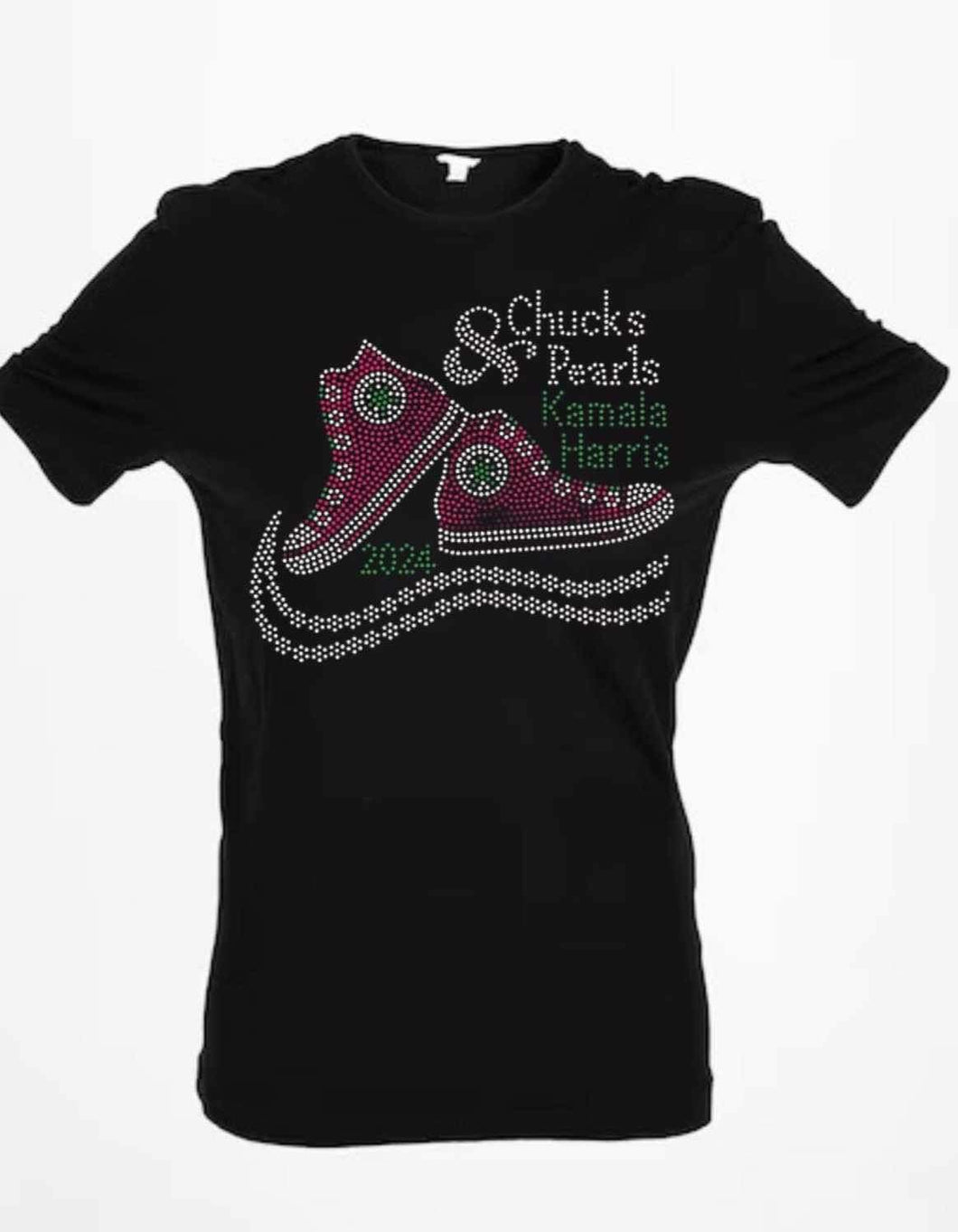 Chucks & Pearls (fuschia)