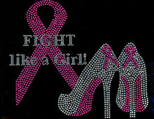 Load image into Gallery viewer, Fight Cancer Like A Girl - Heels