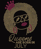 Load image into Gallery viewer, Queens are Born in July Afro