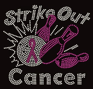 Strike Out Cancer(bowling) Ribbon